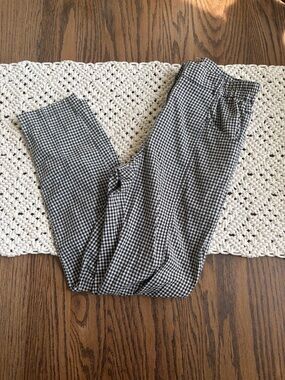 UO silence + noise Black and White Gingham Tapered Pants